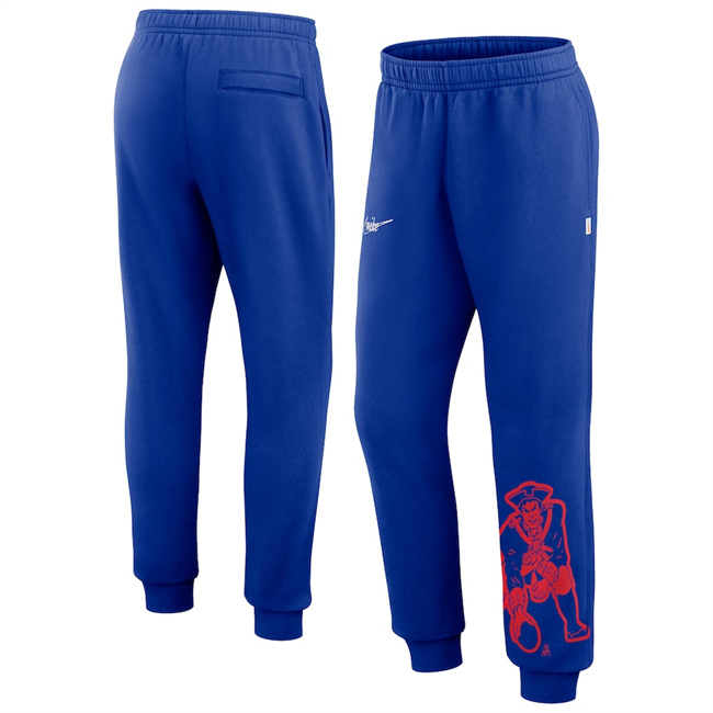 Men's New England Patriots Blue Chop Block Fleece Sweatpants Men's New England Patriots Blue Chop Block Fleece Sweatpants
